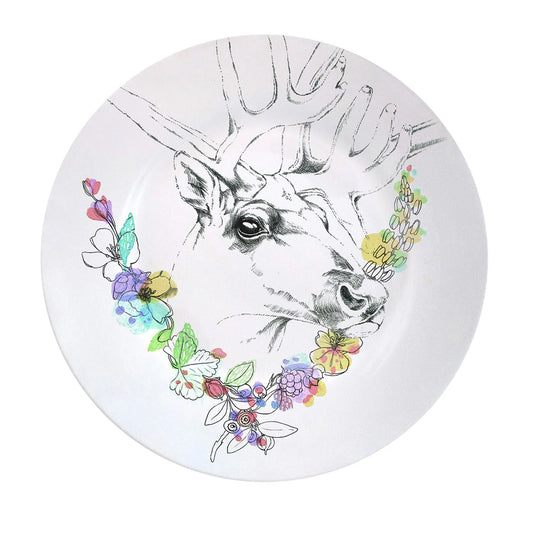 An Ode To The Woods Caribou Dinner Plate