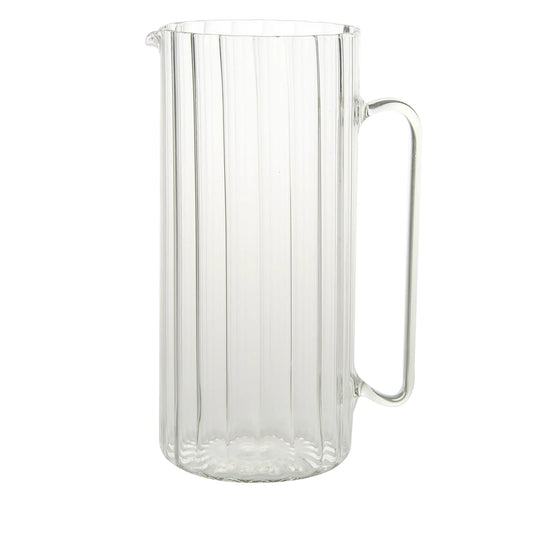 Serlio Transparent Glass Pitcher