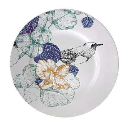 Bird Song Set of 2 Polychrome Bread Plates #1