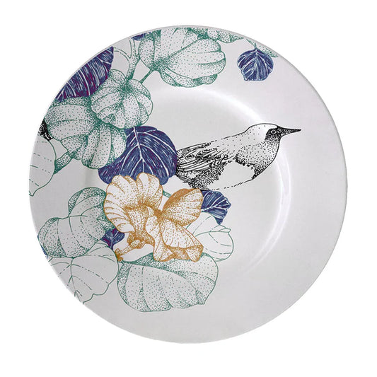 Bird Song Set of 2 Polychrome Bread Plates #1