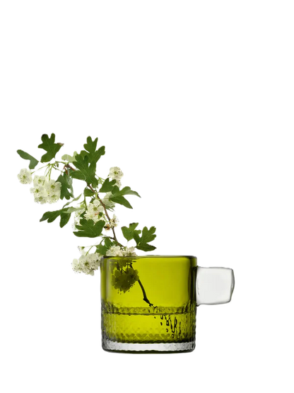 Handle Tealight Holder H9cm Olive