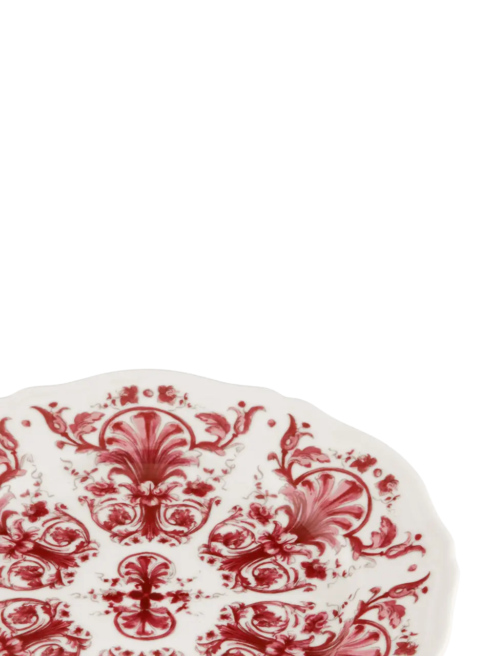 Babele Rosso Flat Dinner Plate