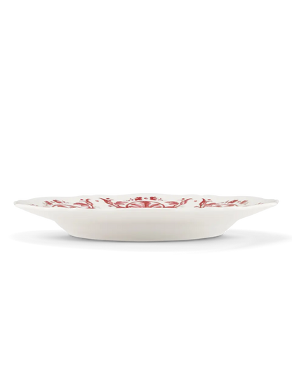 Babele Rosso Flat Dinner Plate