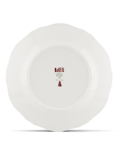 Babele Rosso Flat Dinner Plate