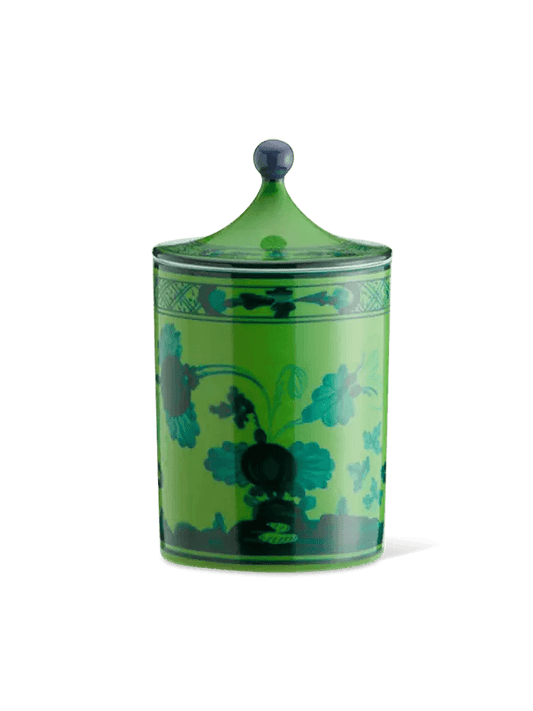 Oriente Italiano Malachite Candle With Cover