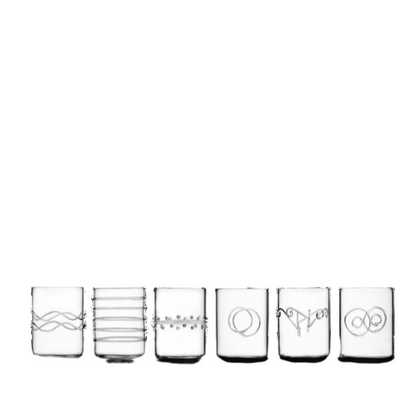 6pcs Water Glass assorted