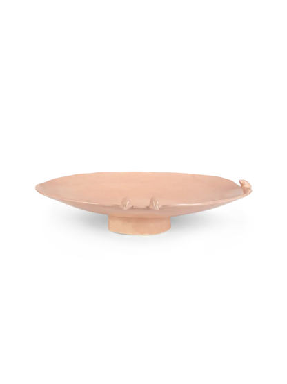 Flat Round Dish On Stand