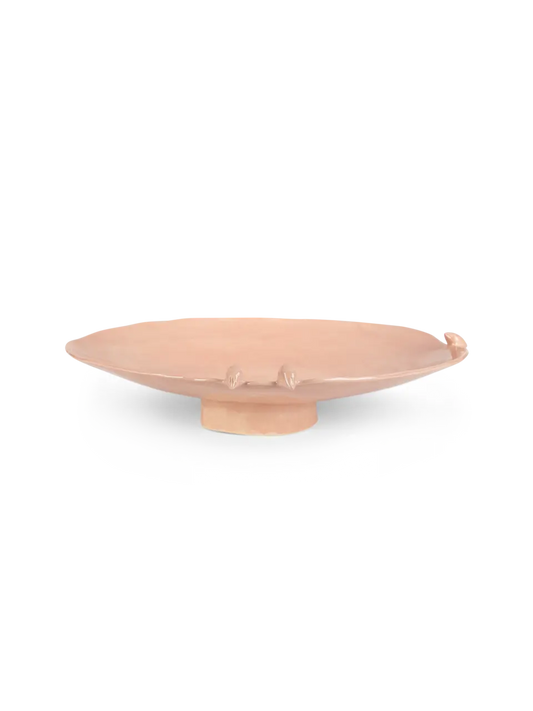 Flat Round Dish On Stand