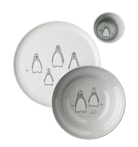 Stelton Pingo Children Tableware 3 Pcs - Grey