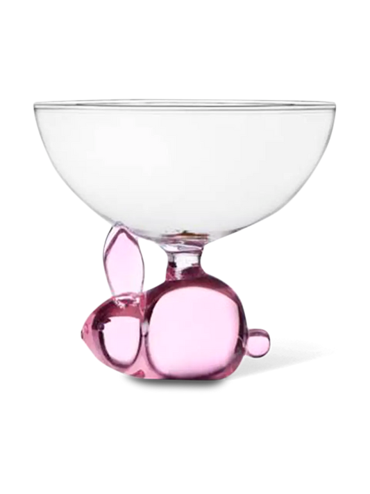 Transparent Bowl Pink Rabbit