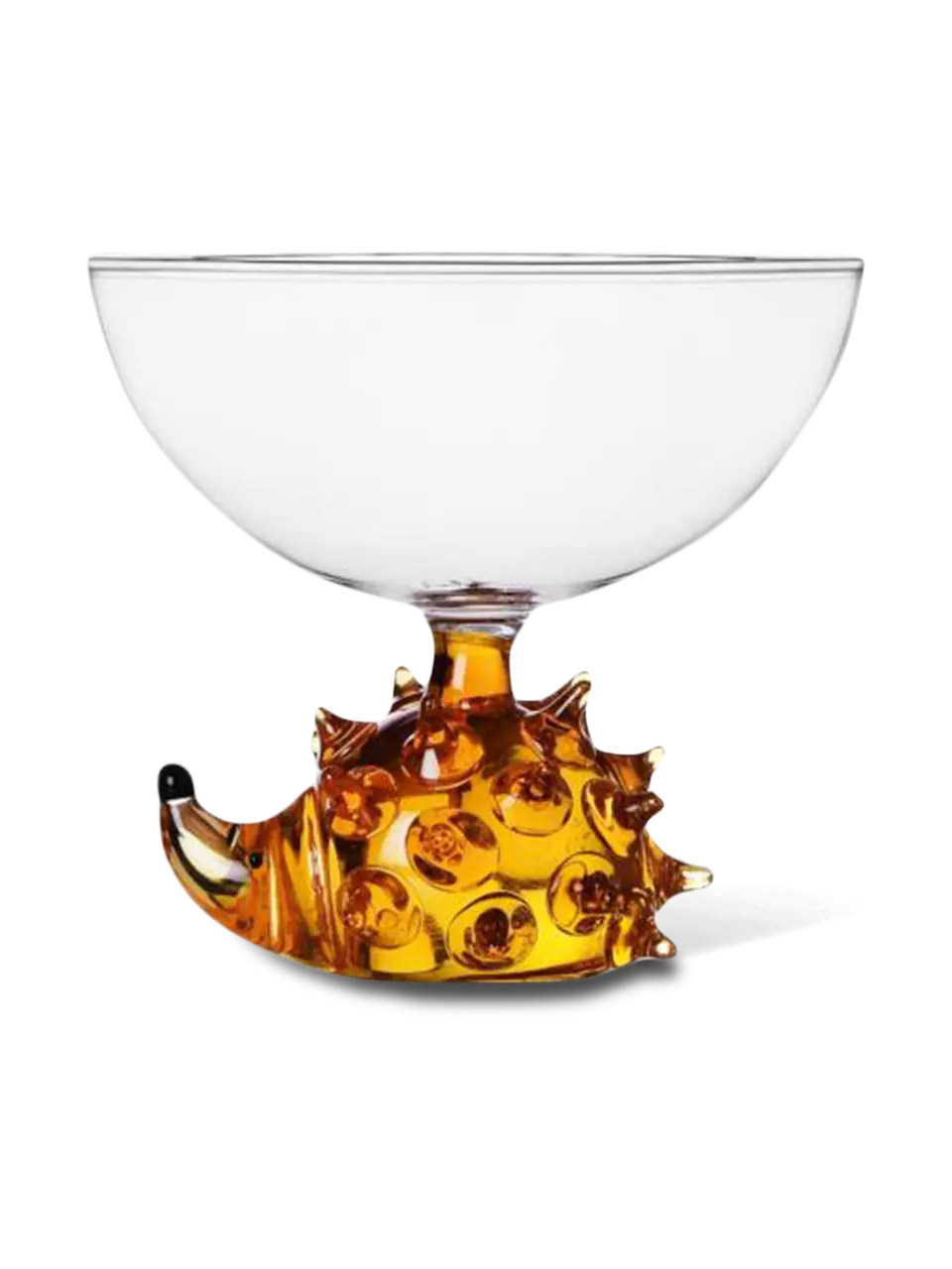 Transparent Bowl Amber Hedgehog