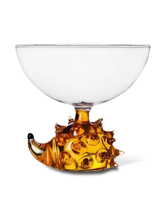 Transparent Bowl Amber Hedgehog