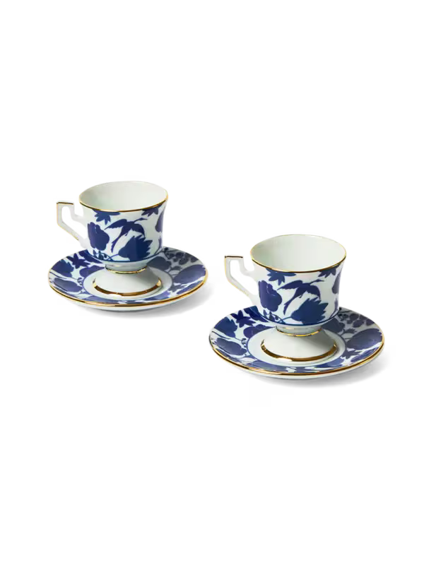 Espresso Cups & Saucers Set of 2