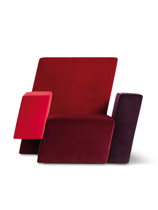 Italic Velvet Armchair