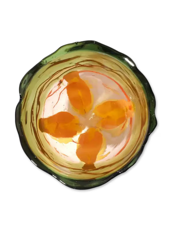 Fish Design Clear Extra Colour Vase