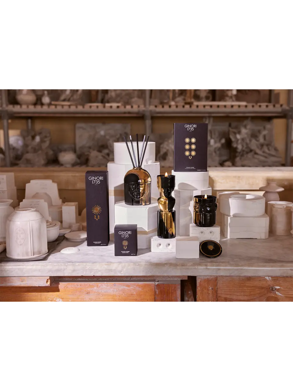 Diffuser Holder L'Amazzone Charcoal - Gold