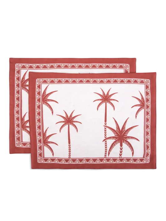 Set Of 2 Date Palms Placemat