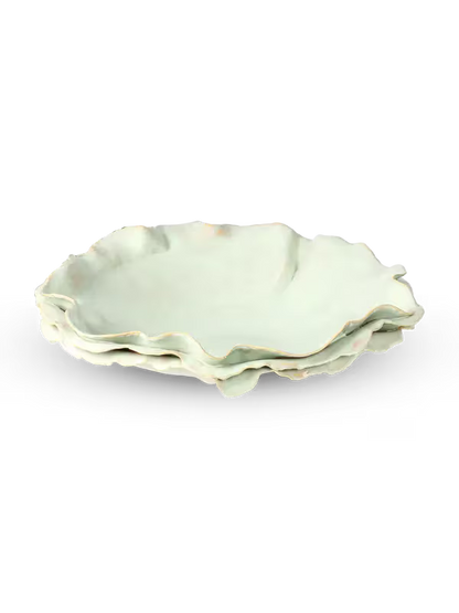 Ruffle Dish On Stand