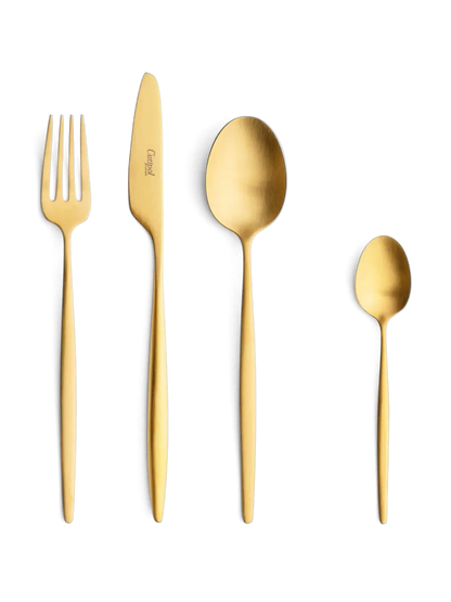 Solo Matte Gold 24 Pcs Cutlery Set