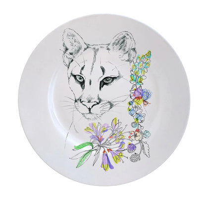An Ode To The Woods Mountain Lion Dinner Plate