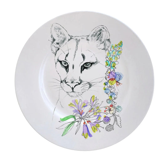 An Ode To The Woods Mountain Lion Dinner Plate