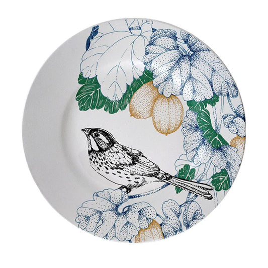 Bird Song Set of 2 Polychrome Bread Plates #2
