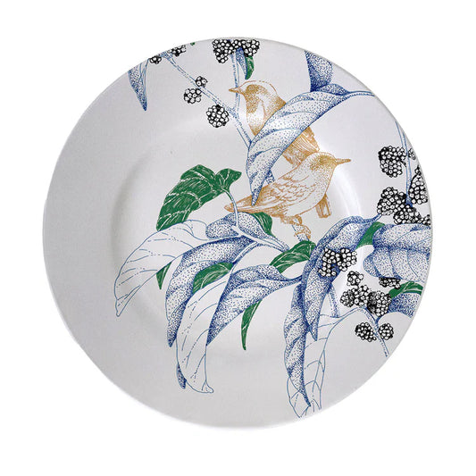 Bird Song Polychrome Dessert Plate #1