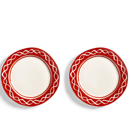 Festivo Porcelain Plate Medium Set of 2