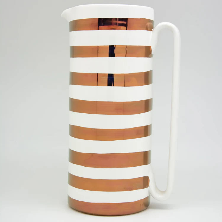 Serlio Gondoliere Copper & White Carafe