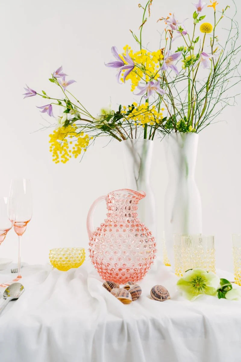 Citrine Hobnail Tumblers Set of 4