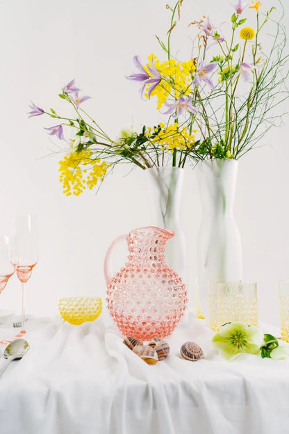 Citrine Hobnail Tumblers Set of 4