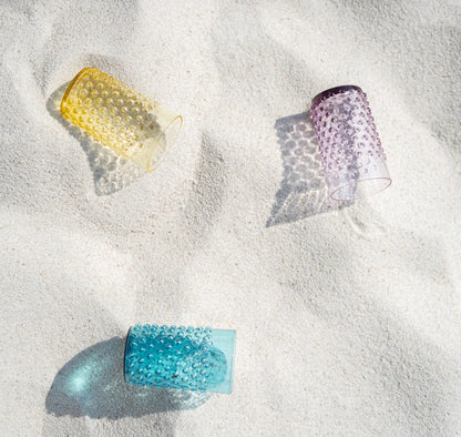 Citrine Hobnail Tumblers Set of 4