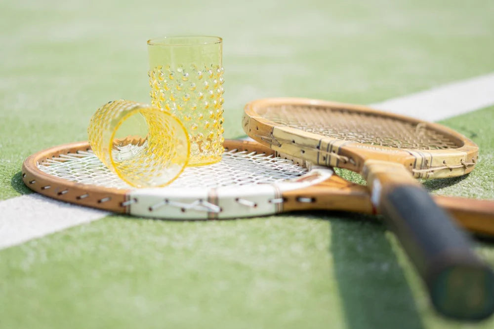 Citrine Hobnail Tumblers Set of 4