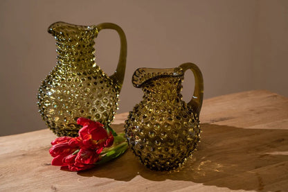 Bonsai Green Hobnail Jug 1 L