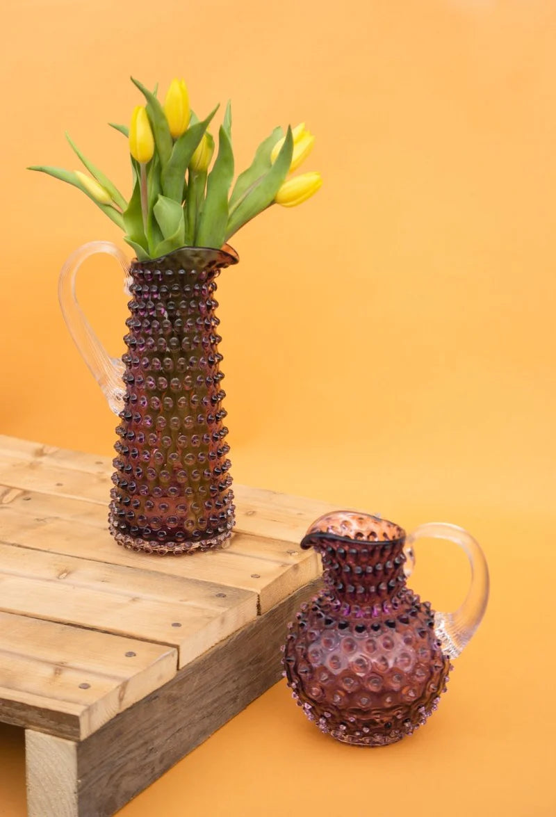 Underlay Violet Hobnail Jug 1L