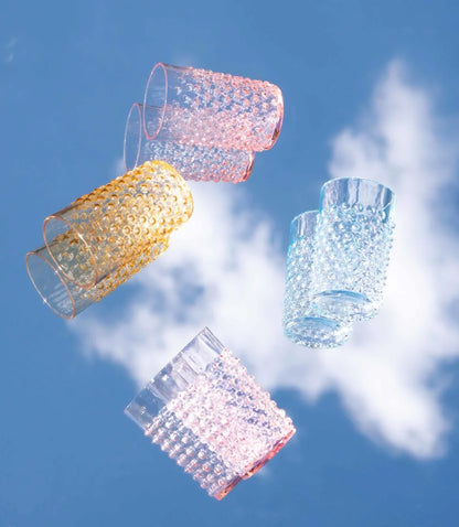 Rosaline Hobnail Tumblers set of 4