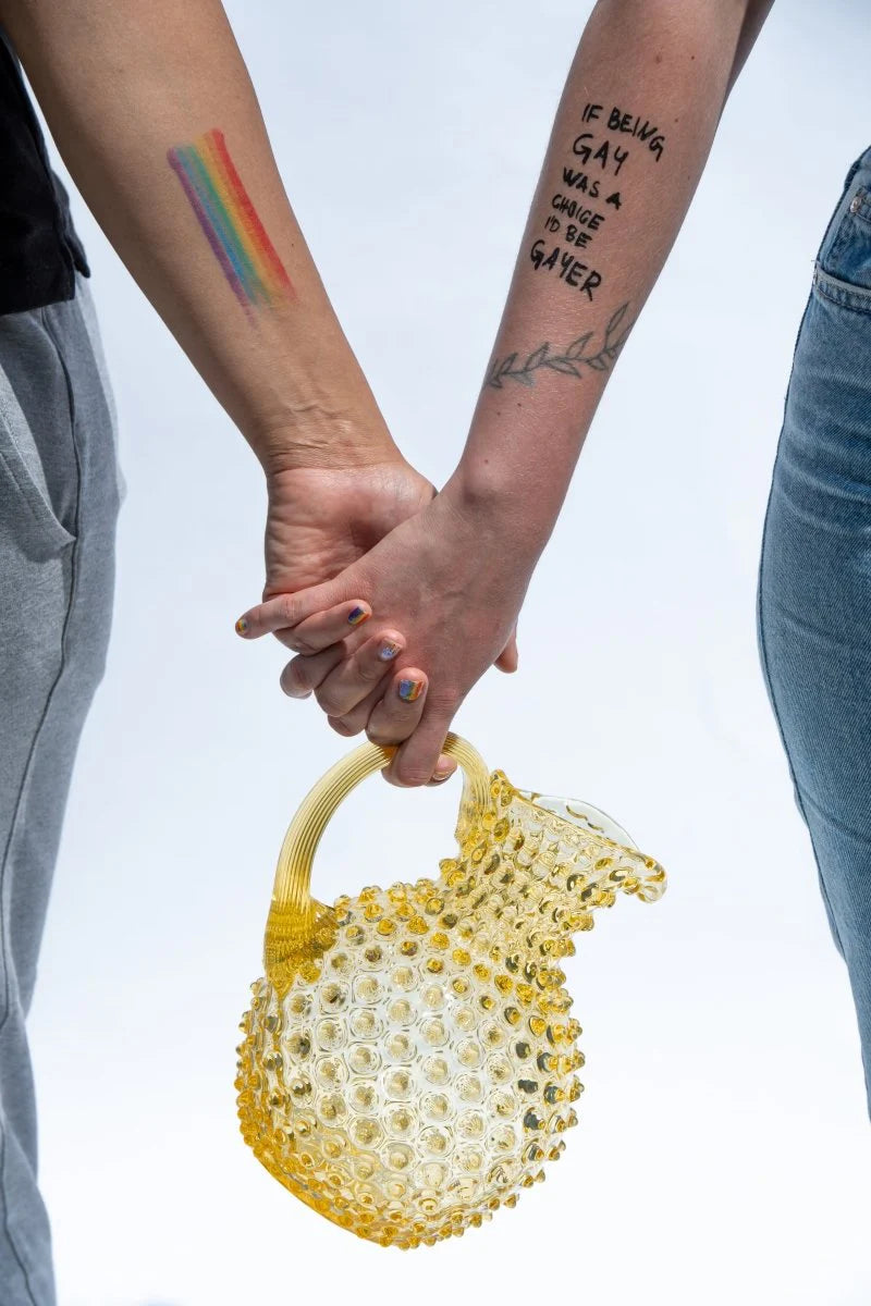 Citrine Hobnail Jug 2L