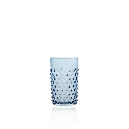 Blue Smoke Hobnail Tumblers set of 4