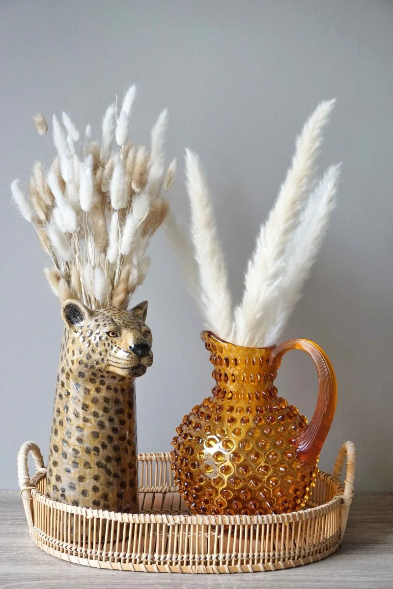 Amber Hobnail Jug
