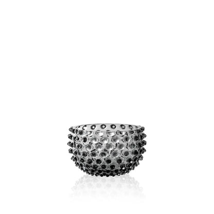 Grey Smoke Hobnail Bowl Small