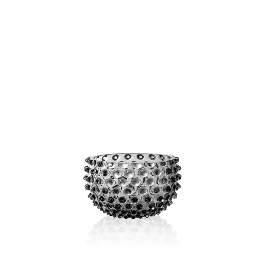 Grey Smoke Hobnail Bowl Small