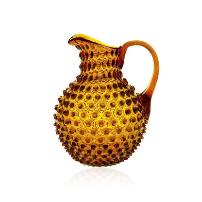 Amber Hobnail Jug