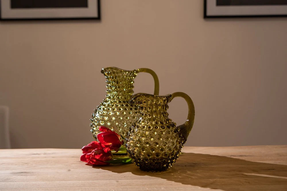 Bonsai Green Hobnail Jug 1 L
