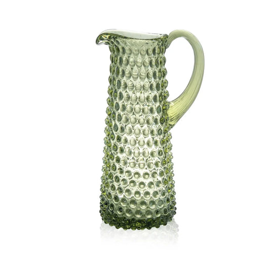 Olive Green Hobnail Pitcher 1L