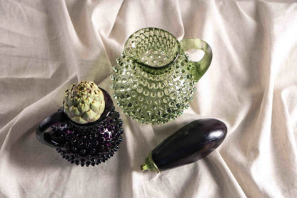 Olive Green Hobnail Jug 1L