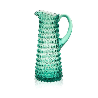 Beryl Hobnail Pitcher 1L