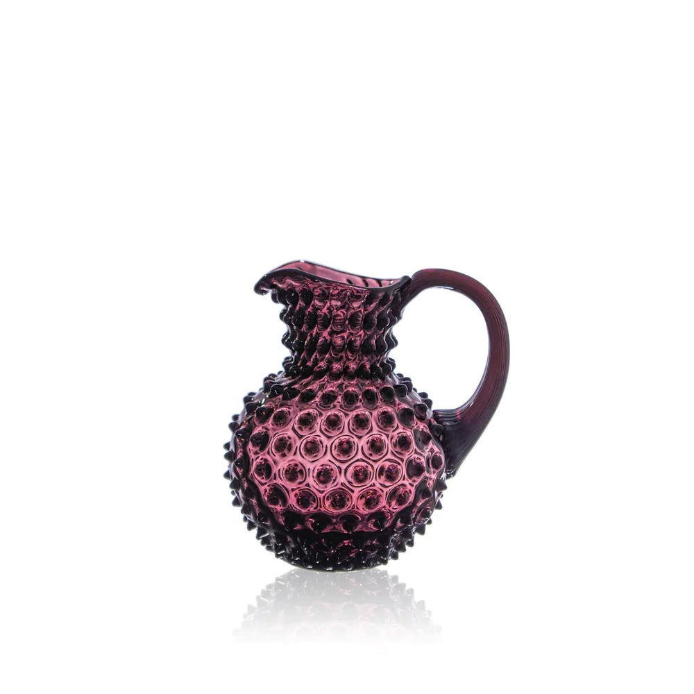 Violet Hobnail Jug 1L