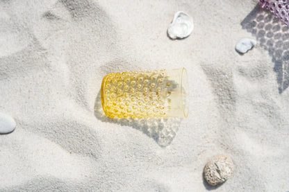 Citrine Hobnail Tumblers Set of 4