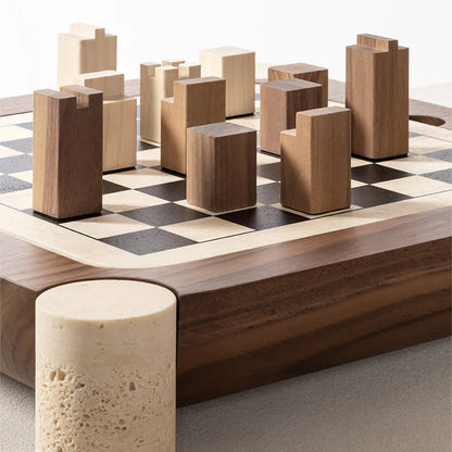 Mocambo Chess Draughts Game Set Design