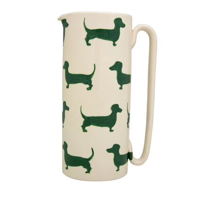 Serlio Bassotti Green Ceramic Carafe